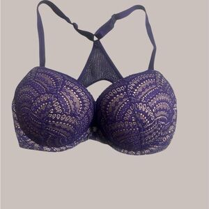 Victoria's Secret Deep Purple Lace Bra